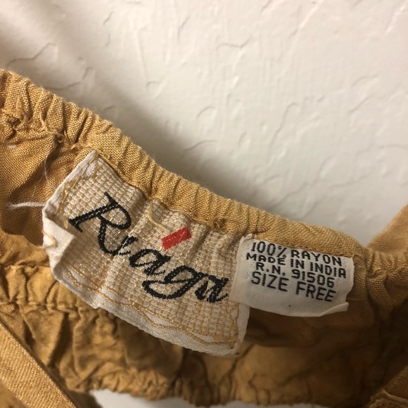 Yellow Ruffled Crop Top - Picture 2 of 2